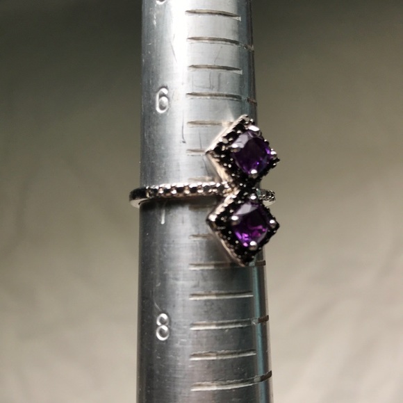 Amethyst 925 sterling silver ring - Picture 10 of 11